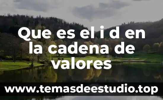 Valores trigonométricos que es 5 Que es el i d en la cadena de valores