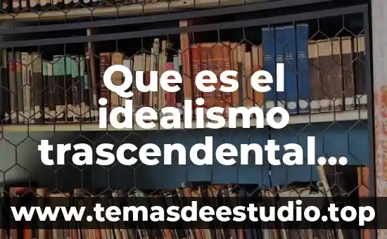 Qué es la estética trascendental en la filosofía 4 Que es el idealismo trascendental según Kant