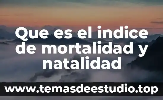 Qué es el índice de natalidad y mortalidad 8 Que es el indice de mortalidad y natalidad
