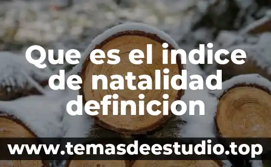 Qué es el índice de natalidad y mortalidad 4 Que es el indice de natalidad definicion