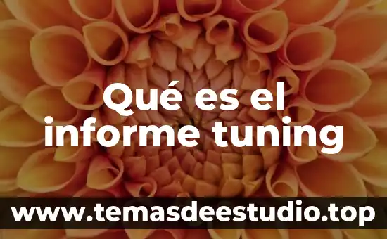 Informe psicológico que es 4 Qué es el informe tuning