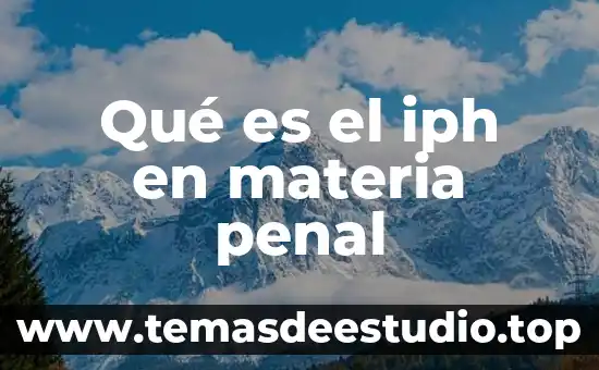 Que es derecho penal segun zaffaroni 6 Qué es el iph en materia penal