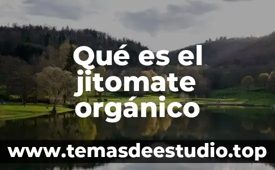 Que es el modelo organico o psicosociologico 3 Qué es el jitomate orgánico