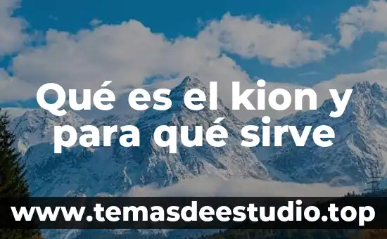 Que es el plantival y para que sirve 6 Qué es el kion y para qué sirve
