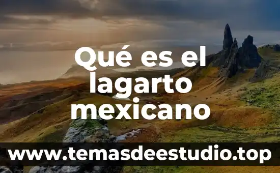 Qué es el lagarto mexicano