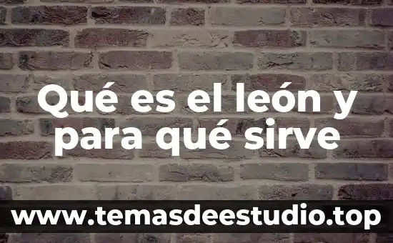 Qué es eemq enfermería 4 Qué es el león y para qué sirve