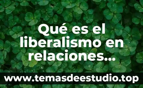Qué es una microempresa artículo 7 Qué es el liberalismo en relaciones internacionales