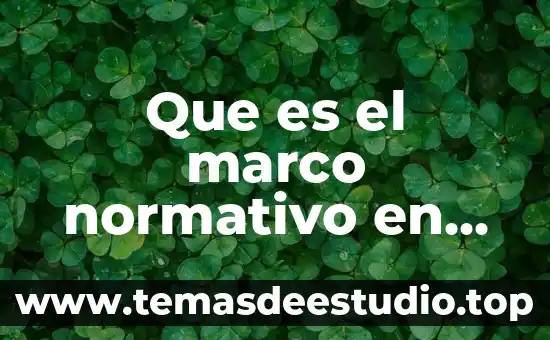 Que es el marco normativo en una tesis