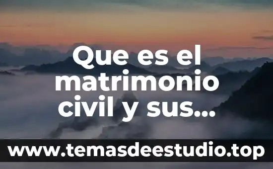 Qué es el matrimonio concepto jurídico 6 Que es el matrimonio civil y sus caracteristicas