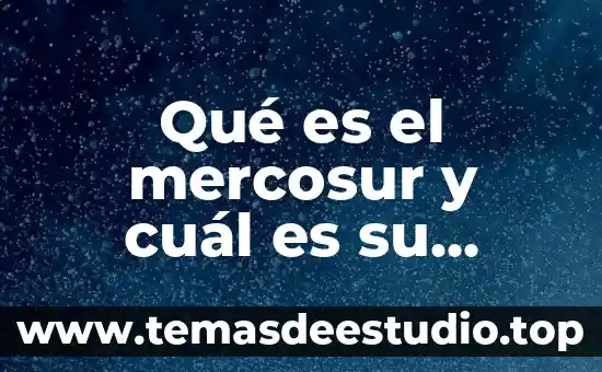 Que es diferenciacion y cual es su concepto 6 Qué es el mercosur y cuál es su función