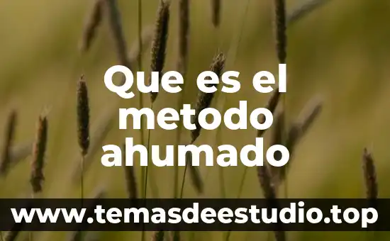 Que es el metodo alba emoting 3 Que es el metodo ahumado