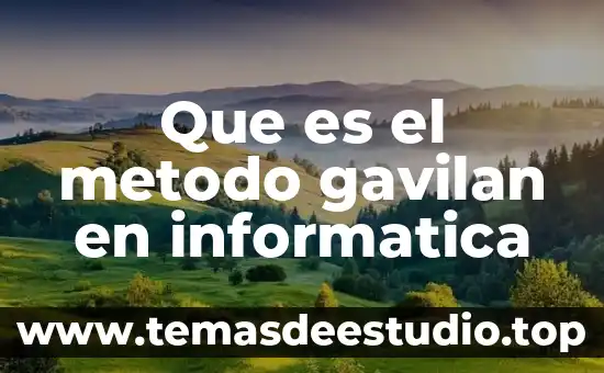 Que es la banda ancha en informatica 6 Que es el metodo gavilan en informatica