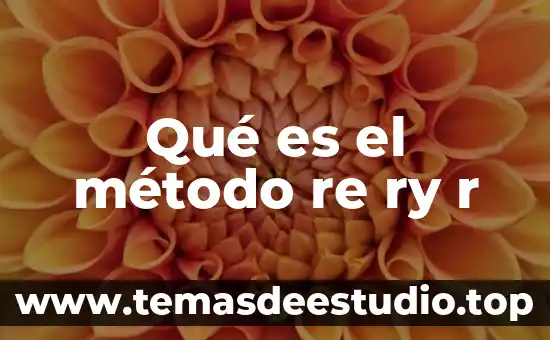 Qué es do re mi fa sol la si do 5 Qué es el método re ry r