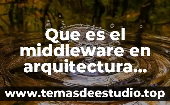 Qué es una cartucho glifo en arquitectura 7 Que es el middleware en arquitectura del software