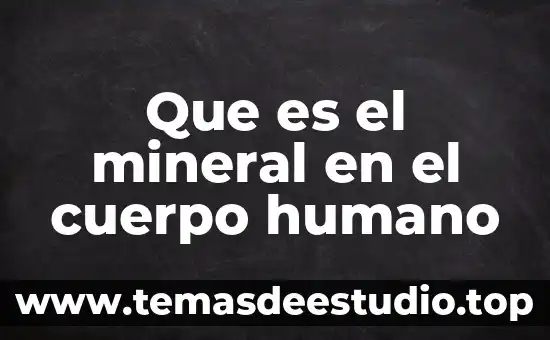 Vichy mineral 89 para que es 4 Que es el mineral en el cuerpo humano