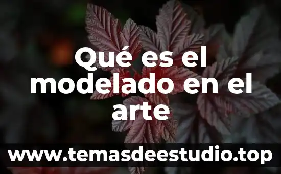 Qué es el modelado en el arte
