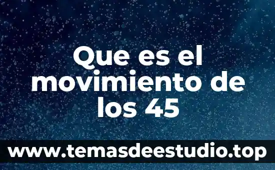 Que es la seguridad penitenciaria 4 Que es el movimiento de los 45