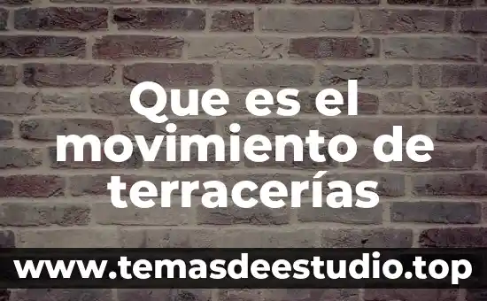 Que es la cuenta movimiento y saldo 3 Que es el movimiento de terracerías