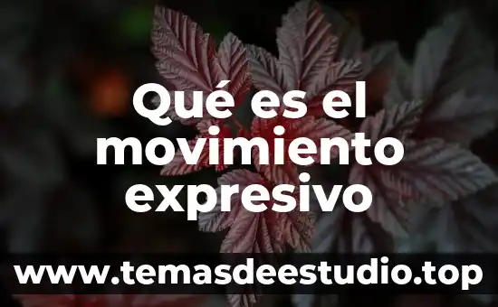 Qué es el movimiento expresivo
