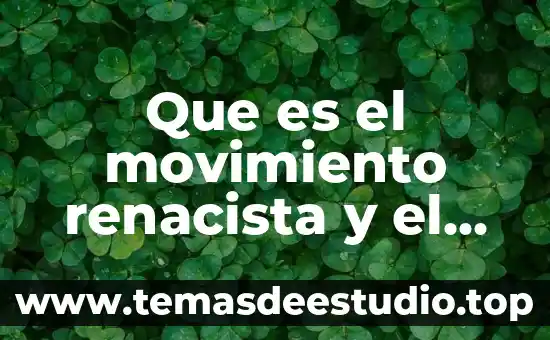 Estilo de administración 4 Que es el movimiento renacista y el estilo gotico