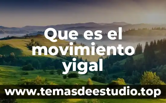 Qué es el patrón básico de movimiento 4 Que es el movimiento yigal