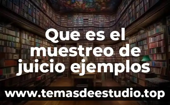 Que es el muestreo de la media muestral 8 Que es el muestreo de juicio ejemplos
