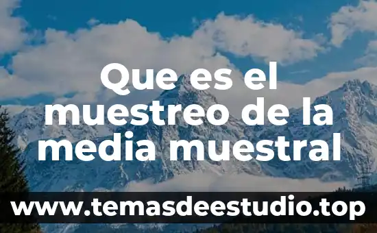 Que es el muestreo segun guillermo pastor 8 Que es el muestreo de la media muestral