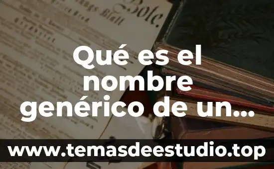 Que es un sistema generico 5 Qué es el nombre genérico de un producto
