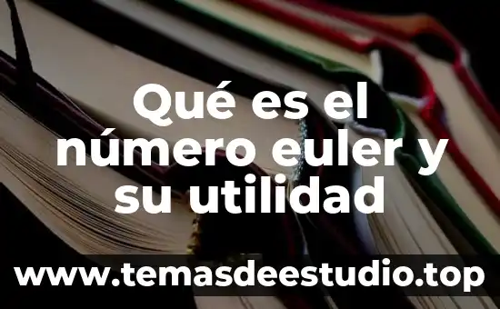 Qué es un número factorable 3 Qué es el número euler y su utilidad