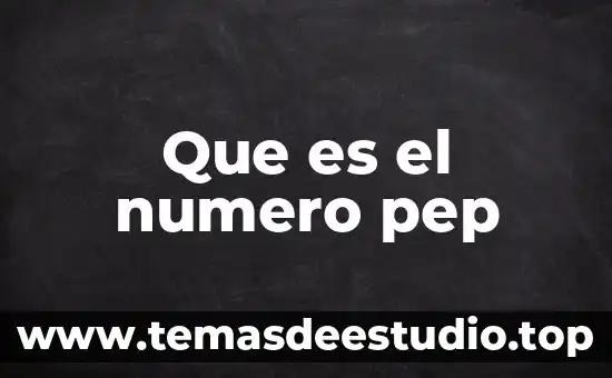 Número de control BNC 4 Que es el numero pep