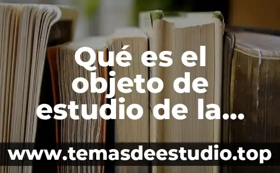 Qué es el objeto de estudio de la lógica