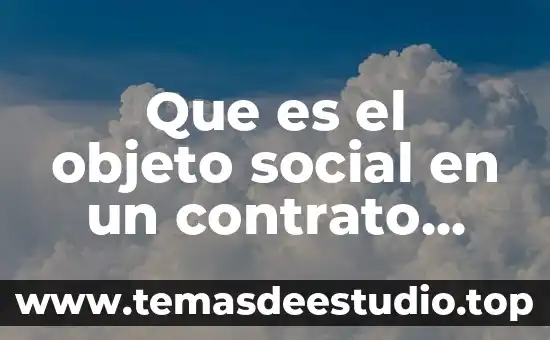 En informática qué es un objeto gráfico 5 Que es el objeto social en un contrato ejemplo