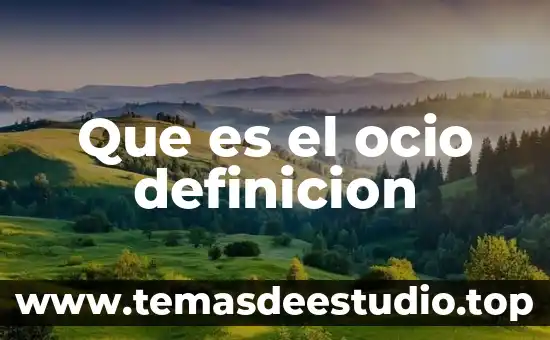 Definicion de cruzo que es significado y consepto 3 Que es el ocio definicion
