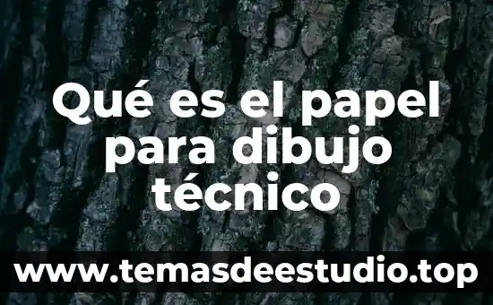 Qué es el papel para dibujo técnico