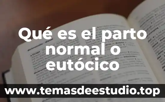 Que es bueno para mantener la presion normal 5 Qu茅 es el parto normal o eut贸cico
