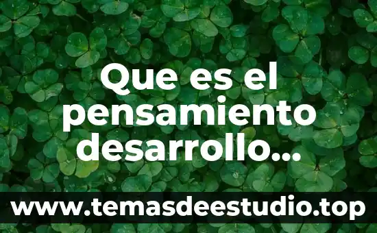 Que es en expresion del arte un cognitivo perceptual 3 Que es el pensamiento desarrollo cognitivo