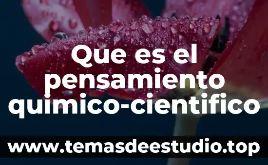 Que es el pensamiento reflexivo en la educación 3 Que es el pensamiento quimico-cientifico