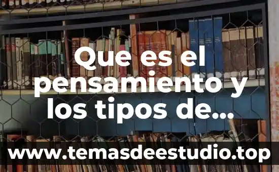 Que es comalep en comercio 7 Que es el pensamiento y los tipos de pensamiento