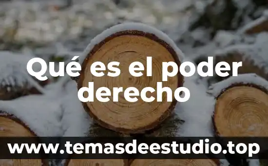 Qué es el poder derecho
