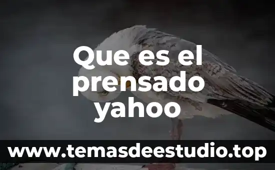 Que es el prensado yahoo