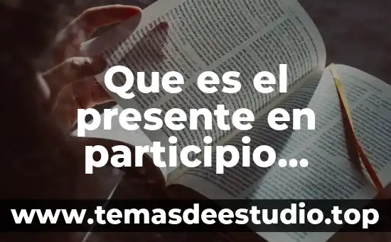 Que es manglar en ingles 4 Que es el presente en participio ingles