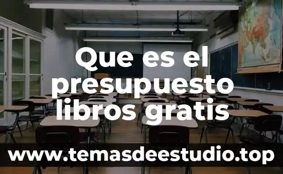 Que es un presupuesto de movimiento 4 Que es el presupuesto libros gratis