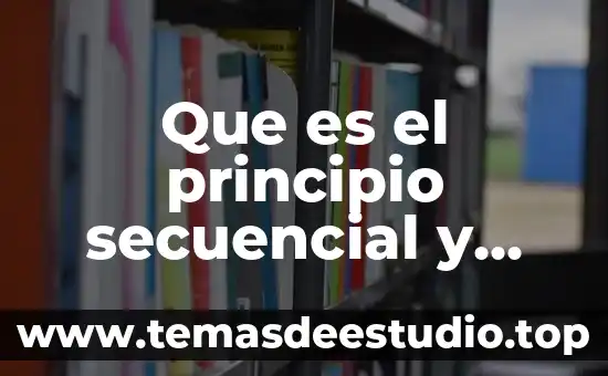 Que es una estructura de programacion secuencial 6 Que es el principio secuencial y general del conteo