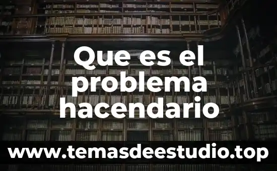 Que es el problema hacendario