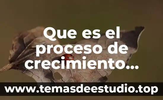 Qué es crecimiento y desarrollo de una planta 7 Que es el proceso de crecimiento fisico