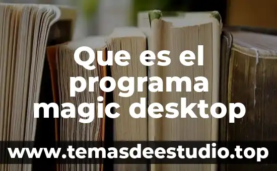 Qué es el programa proyect 4 Que es el programa magic desktop
