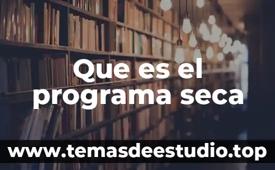 Que es el programa compite 4 Que es el programa seca