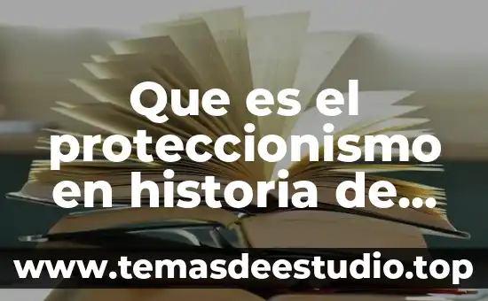 Que es un capítulo en un documento 5 Que es el proteccionismo en historia de mexico