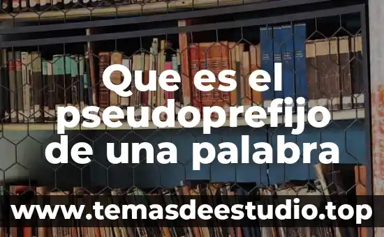 Que es la etimología de la palabra megalítica 8 Que es el pseudoprefijo de una palabra