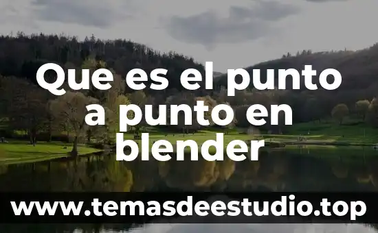 Qué es el punto tejer una bufanda 7 Que es el punto a punto en blender
